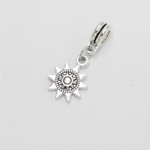 Wholesale Bulk Beads 12pcs Sun Charms Pendants Suitable for Womens Necklace Bracelets Jewelry Making