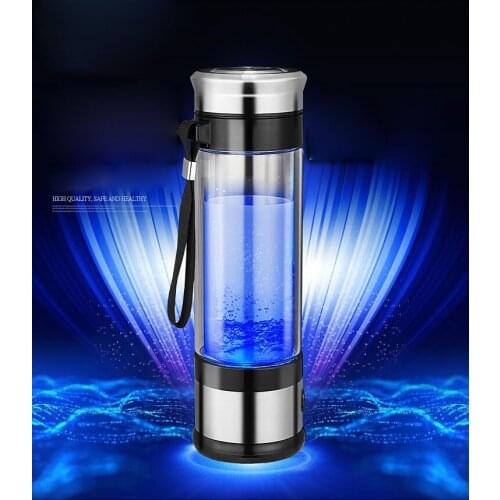 Portable Hydrogen Water Bottle Water Ionizer Generator Maker Energy Cup Healthy Anti-Aging Rechargeable Hydrogen Bottle 350ml