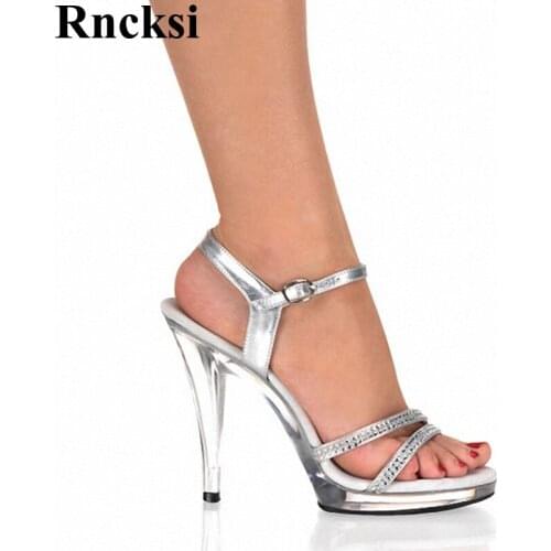 Rncksi New Womens Shoes 13 CM High-heeled Shoes Night Club Pole Dancing Shoes Sexy Dance Shoes Thin Heels Sandals