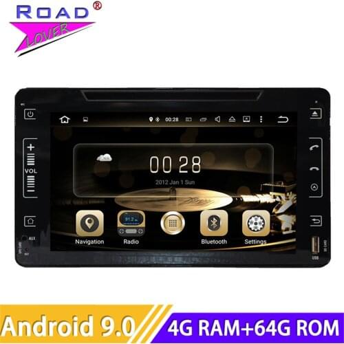 Roadlover Android 9.0 Car DVD Player Radio For Toyota Alphard Fortuner Hilux 2015- Stereo GPS Navigation Magnitol 2 Din 8" Video