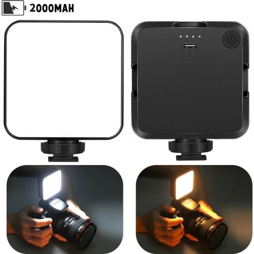 W64 LED Photography Fill Light 3200K-5600K Dimmable For Tik Tok Youtube Video Live For Smartphone Tablet Laptop PC DSLR Camera
