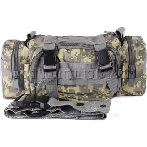 ACU US Army MOLLE panel 3 functions tactical Waist Sport Bag Ultra-light Hunting Soldier tactical Waist Camouflage Bag
