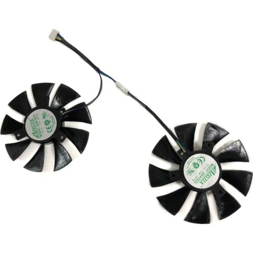 2pcs/set 85MM GA91S2H GPU VGA Cooler Fan For ZOTAC GeForce GTX1060 AMP Edition GTX 1070 Mini Video Graphics Card Cooling