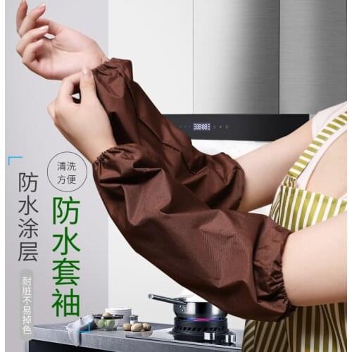 Waterproof Sleeve Female Work Cute Fashionable Loose Short Style Oil-proof Chef Anti-dirty Sleeve