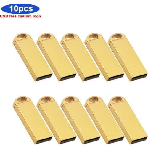 10pcs free logo usb flash drive 8gb cle usb 2.0 pen drive 16gb pendrive 32GB memoria usb flash 64gb flash disk 128gb 4GB flash