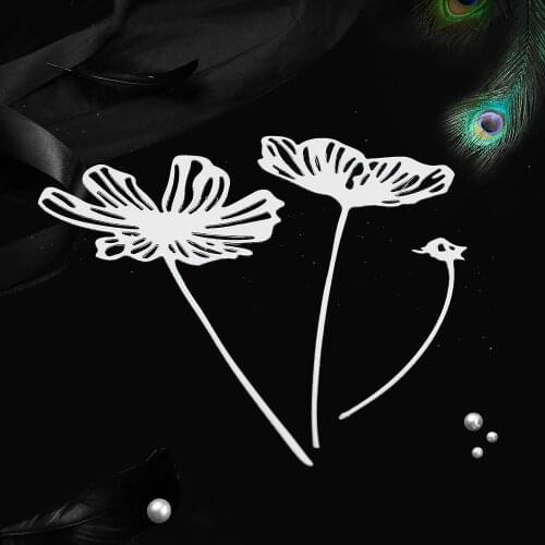 3 small flowered carbon steel METAL CUTTING DIES Stencil Scrapbooking Photo Album Card Paper Embossing Craft DIY