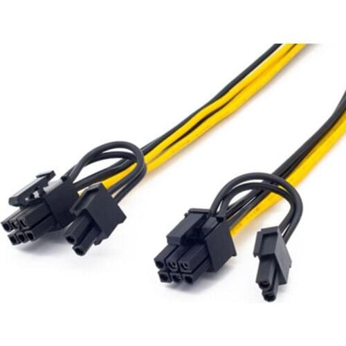 8 Pin to Dual 8 (6 2) Pin PCI Express Power Converter Adapter Cable CPU Video Hub Splitter Card AWG PCI-E GPU PCIE For Grap L1U3