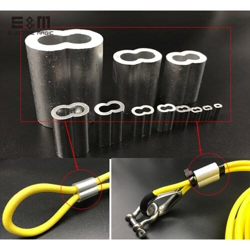 5pcs Openrov Dual Hole Aluminum Zero Buoyancy Line Sheath Sleeve Cable Aluminum Chuck ROV Remote Operated Vehicle Waterproof