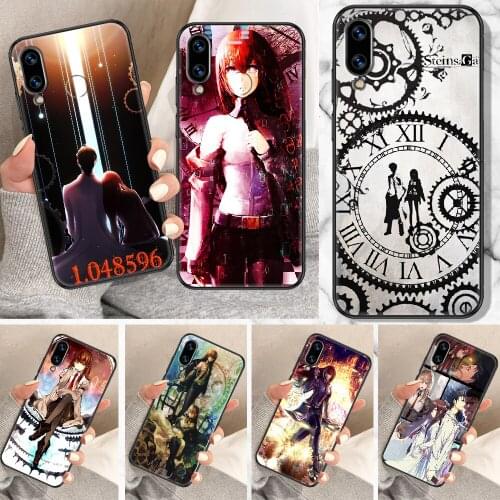 Steins Gate Anime Phone Case For Huawei Honor 6A 7A 7C 8A 8X 8 9 9X 10 10i 20 Lite Pro black fashion hoesjes 3D shell tpu prime