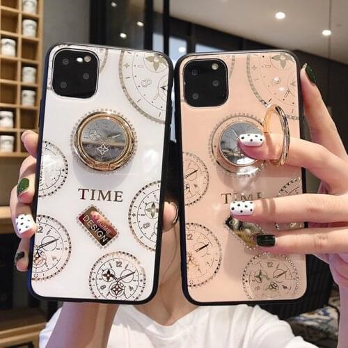 Bling Diamond Holder Case for iPhone 11 iPhone 11 Pro MAX Slim Watch jewelled Stand Cover For iPhone X XR XS Max 8 7 6s 6 Plus