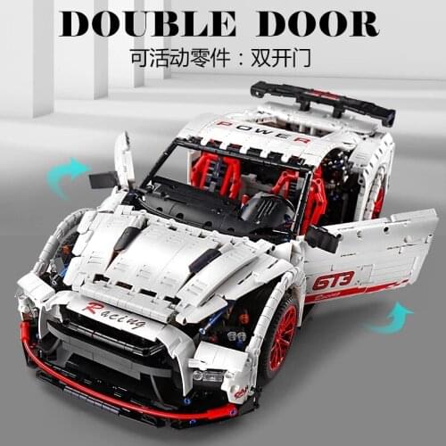 Mould King MOC Electric Series The Super Racing GT3 Car Model Building Blocks Bricks Kids Educational DIY Toys Christmas Gifts