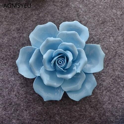 Creative Ceramic Flowers, Peony Flowers And Cherry Blossoms, Decorative Arts And Crafts, Wall Decorations 4/5000 Home decor