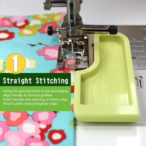 Sewing Seam Guide Positioning Plate Multi Functional Interlock Guide Grid Measure Keeper Template Sewing Machine Accessories