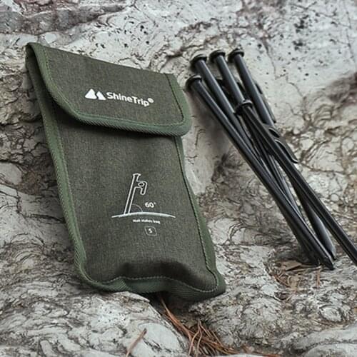 1pc Ground Nail Storage Bag Ground Outdoor Camping Tent Nail Bag Oxford Cloth Hammer Wind Rope Tent Nail Storage Bag Travel Bag
