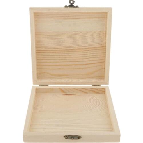 Wooden Small Chest / Wood Box For Jewelry / Art Craft Decoupage Unpainted