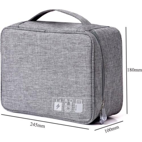 New Multi-function makeup digital travel storage bag electronic digital waterproof USB Earphone Pen storage bag Travel Organizer