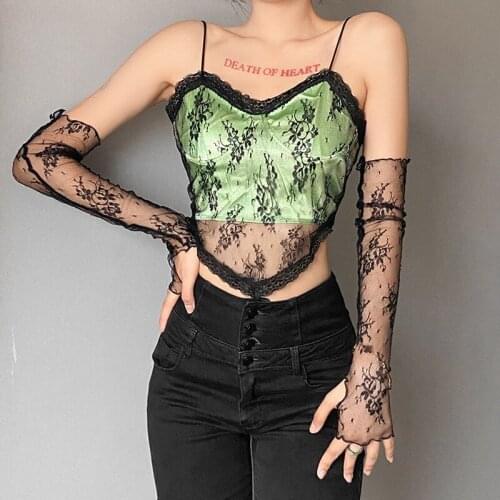 2021 autumn cross border fashion womens new slim fit backless sexy perspective two-piece sling vest