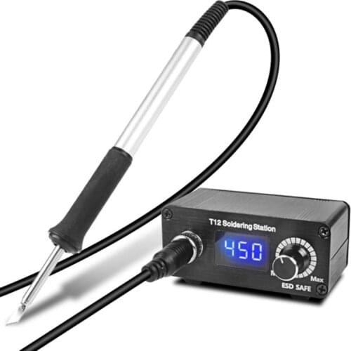 T12 Soldering Station DC 19V-24V 72W Temperature Controller Digital Electronic Soldering Station Welding Iron Tools with T12-K S