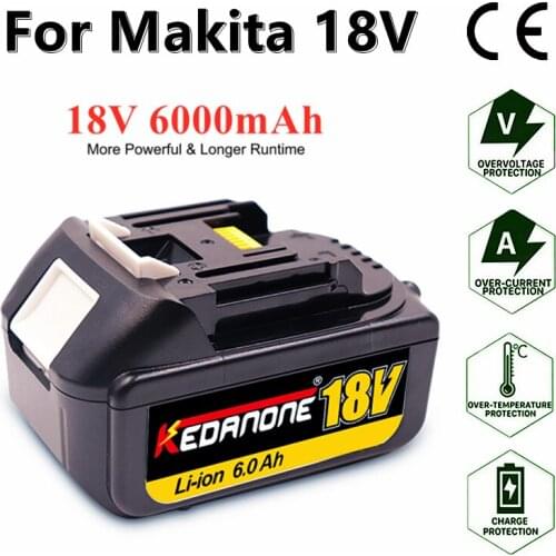 BL1860 Rechargeable Li-ion Battery 18 V 6000mAh Lithium ion for Makita 18v Battery BL1840 BL1850 BL1860B LXT400 makita 18v tools