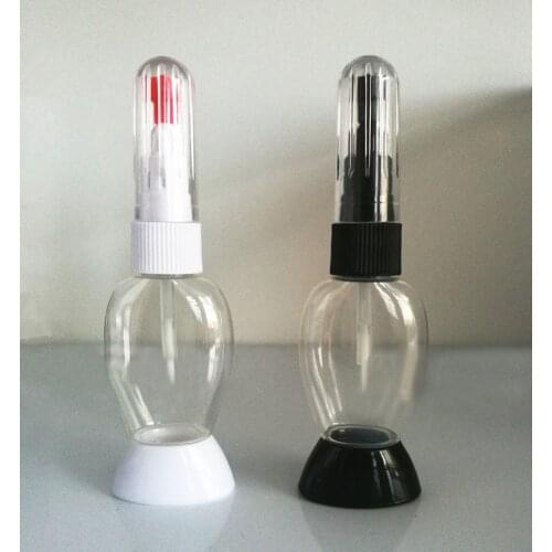 50pcs/lot 10ml Empty Oil Nail Polish Bottle Two-ways Liner Painting Pen Manicure Nail Art Tool Dotting Pen with Neddle and brush