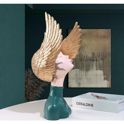 The Wings of The Dream of Home Furnishing Resin Ornaments Soft Furnishing Home Crafts Office Furnishings Statue Angel Statues