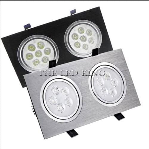 LED downlight Square led spot chandelier ceiling Dimmable Led COB Ceiling 18w 30w 42w 110v 220v recessed Lights Indoor Lighting