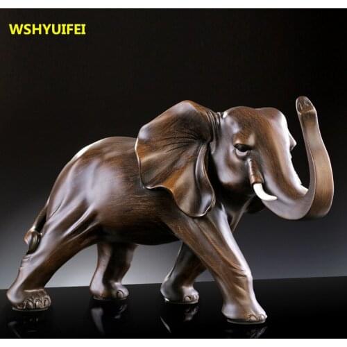 Decoration resin elephant ornaments Home Furnishing jewelry crafts gifts housewarming opening office living room cabinet Crafts
