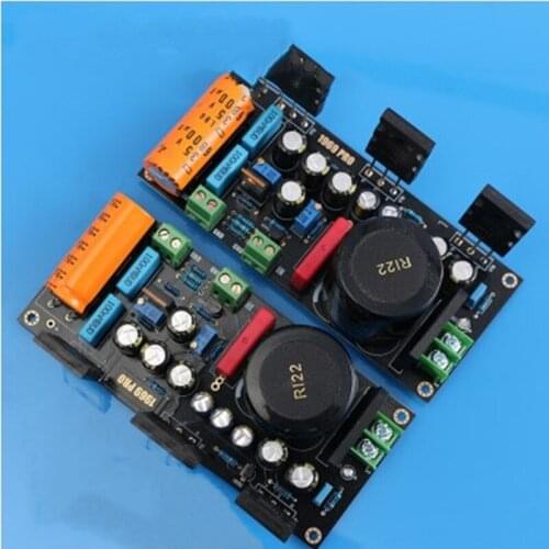 2Pc Amplificador Audio Sound Amplifier HD 1969 Class A Power Home Amplifier T-oshiba 5200 AMP With 1083 Voltage Regulator