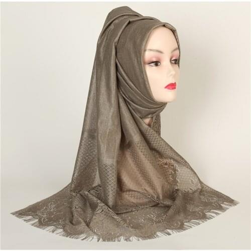 Hollowed out floral printed winter scarf 2020 New headband scarf for women fashion tassels shawls and wraps hijab femme pashmina