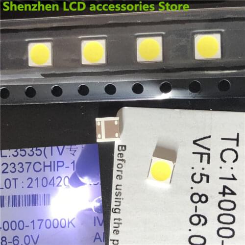 High quality 6V 3535 Cold white SMD Lamp for 32-65 inch LG Innotek LG32LB LG47LB LG55LB LED TV Repair 100%new
