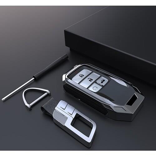 High-end Aerospace zinc alloy car key case Key Cover For Honda Hrv Civic Accord CR-V Fit ODYSSEY CITY JZZE