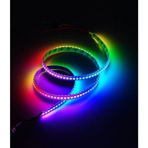 WS2812b DIY 5V 74led/M 96LED/M 100leds/m Full Color LED Pixel Strip Built-in Chip 5050 Dream Color RGB LED Diode Ribbon lamp