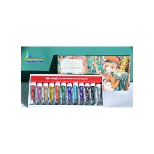 1sets Japan Original Holbein 12 Colors Transparent Watercolor Pigment Seven Gods Nana Natsume Limited Edition Pack Acuarela