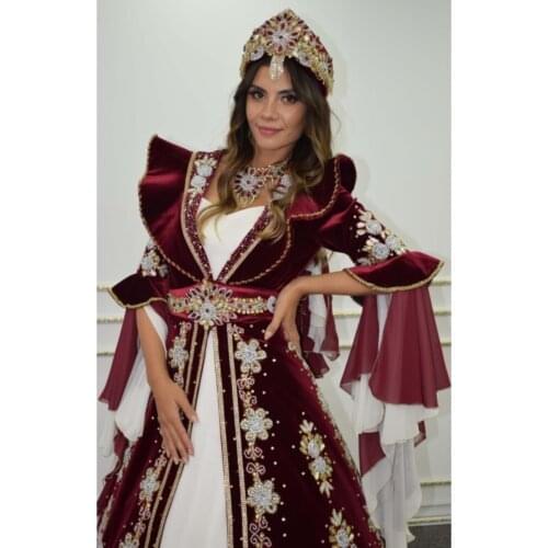 Women Burgundy Bindallı