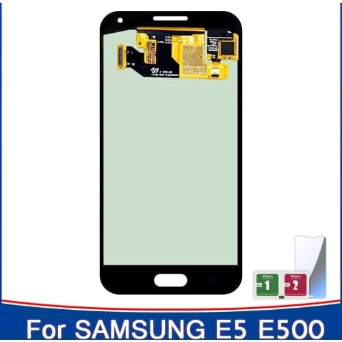 AMOLED ORIGINAL For Samsung Galaxy E5 E500 E500F E500H E500M LCD Display Touch Screen Digitizer Assembly Replacement