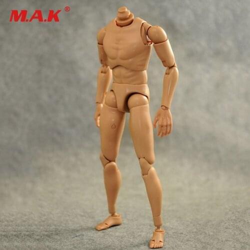 1:6 Scale Nude Body Action Figure Male Muscular Body Caucasian Soldier Story Model Accessory for 12" Dragon Action Figure Toy