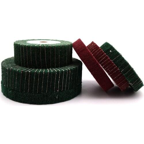1PCS Flying Wing Wheel Green Red rawing Wheel Stainless Steel Scouring Pad Polishing Wheel