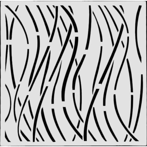 13*13 DIY Craft Layering curve Stencils For Wall Painting Scrapbooking Album Decorative Paper Cards spray painting tools