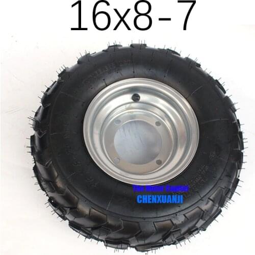 2019 Good Reputation GO KART KARTING ATV UTV Buggy 16X8-7 ATV Tire Wheel with Hub Rim for 50cc 70cc 90cc 110cc 125cc 250cc ATV