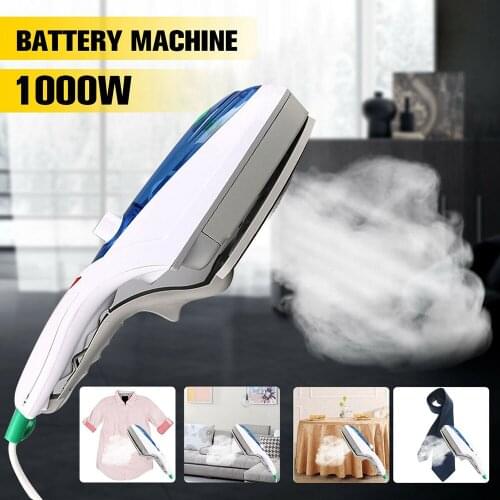 220V 1000W Electric Steam Iron Handheld Fabric Laundry Steamer Brush Travel