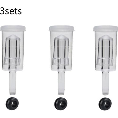 3 Piece Airlock With Grommet - Set Of 6 - Homebrew Beer Wine - Replacement Just Remove The Cap 3 Airlocks