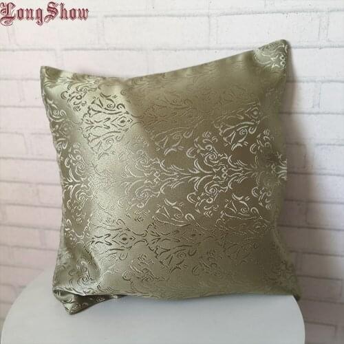 45x45cm Square Pillow Case Home Decorative Creative Classic European Style Jacquard Beige/Red/Grey Pillow Cover
