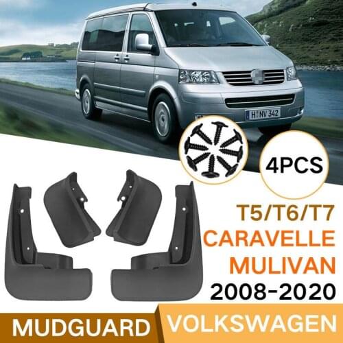 For VW Volkswagen Multivan Caravelle 2008-2020 Mudflaps Splash Guards Front Rear Mud Flap Mudguards Fender Mud Flaps Accessories