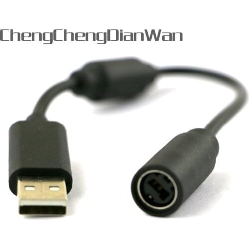 ChengChengDianWan 20pcs/lot New USB Breakaway Connect Cable Converter Adapter For Xbox360 xbox 360 wired controller