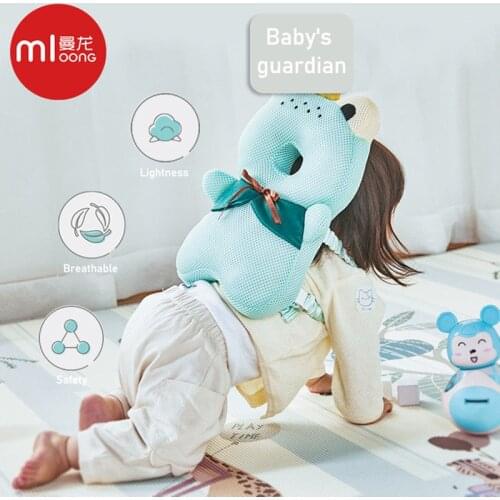 Mloong Baby Pillow Multifonction Head Protector Cartoon Doll Toddler Headrest Cushion Back Newborn Walk Safety Protection Pad