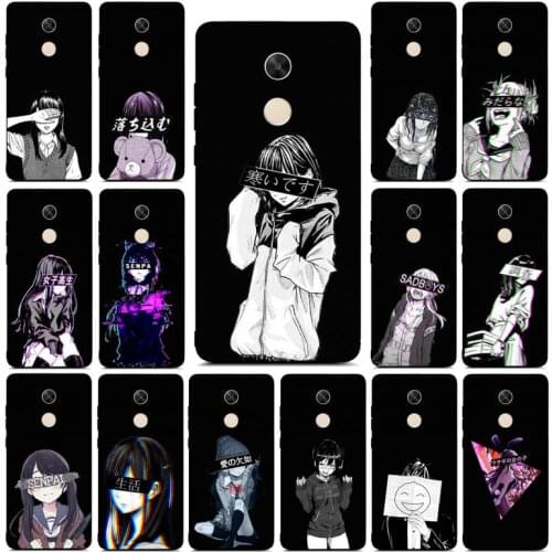 MaiYaCa Sad Japanese Anime Aesthetic Phone Case for Redmi Note 8 7 9 4 6 pro max T X 5A 3 10 lite pro