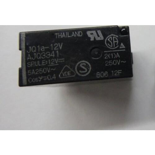 New 10pcs/lot relay JQ1A-12V 5A 4PIN