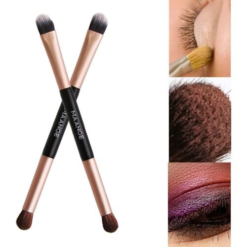 2019 New Nylon Bristle Double-head Eye Shadow Brush Soft Bristles Easy To Apply Double-end Eyeshadow Brushes pincel maquiagem