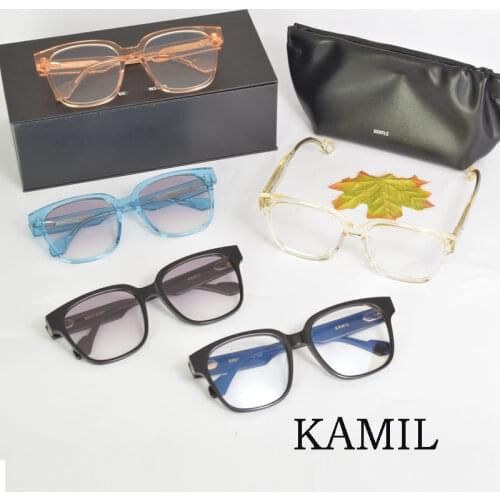 2021 New Korean Brand GM Optical Eyeglasses Frame KAMIL BIG Face Myopia Reading Presciption Eyewear Frames Men Women With Case