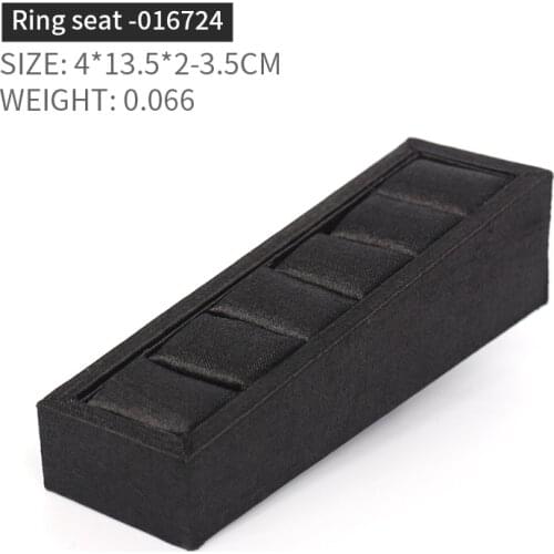 New Black Brushed 5 Grids Femal Ring Jewelry Display Storage Stands For Earring Pendent Bracelet Showcase Jewellery Holder